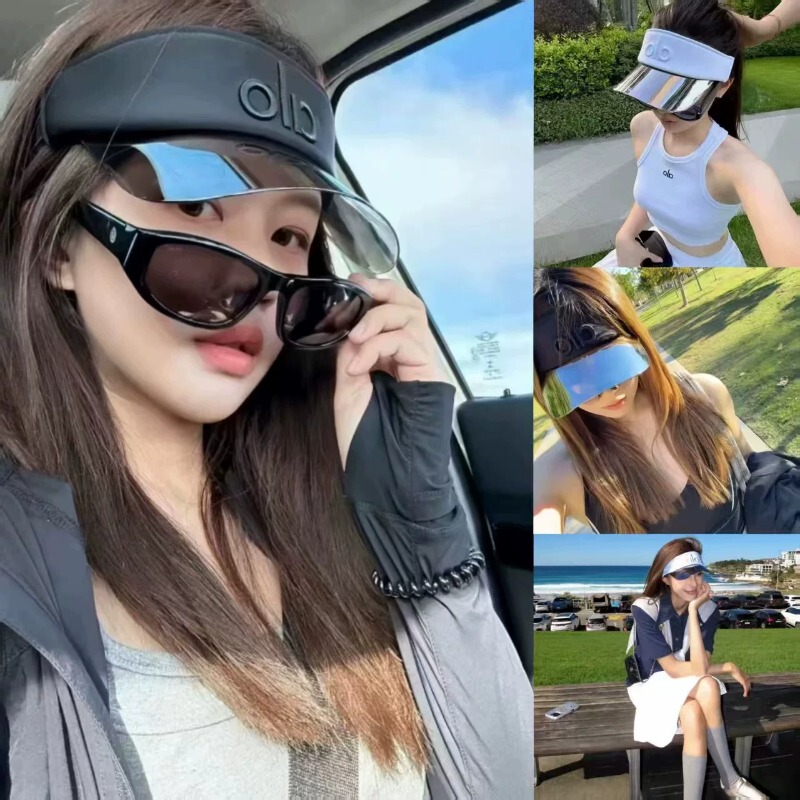 Celebrity-Style Visor Hat for Summer Outdoor Sports, Sun Protection, Laser Embroidery, Versatile for Daily Use, Baseball Sun Hat
