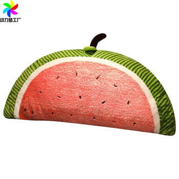 Cute bedroom fruit pillow headboard soft bag pillow cushion bed bay window large backrest sleeping pillow for men and women