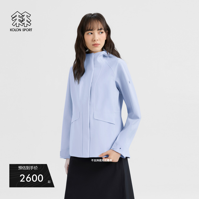 Kolon Sport Softshell Jacket, Water-Repellent and Windproof, Women's Seco 3L Softshell Jacket, Casual Jacket Kolon Sport Softshell Jacket, Water-Repellent and Windproof, Women's Seco 3L Softshell Jacket, Casual Jacket