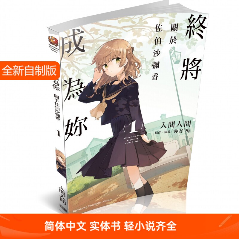 Light Novel "Will Become You" about Saemiya Saeko, Volumes 1-3/Simple Chinese Edition with Illustrations, Brand New Paper Edition in Stock
