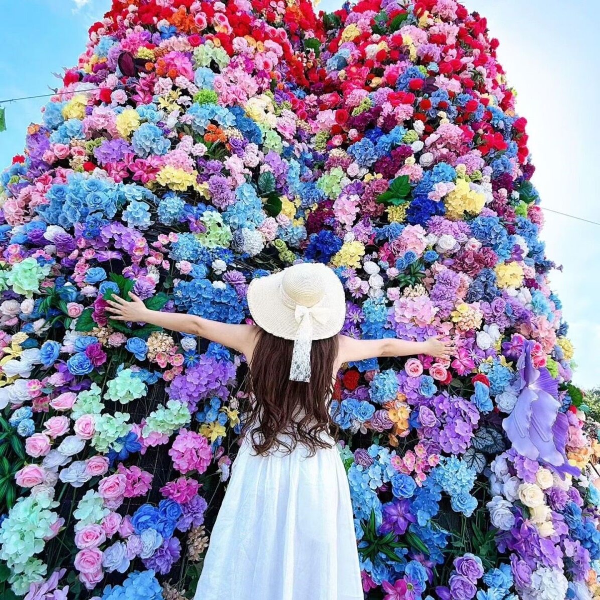 Композиция цветочная искусственная гигантский водопад