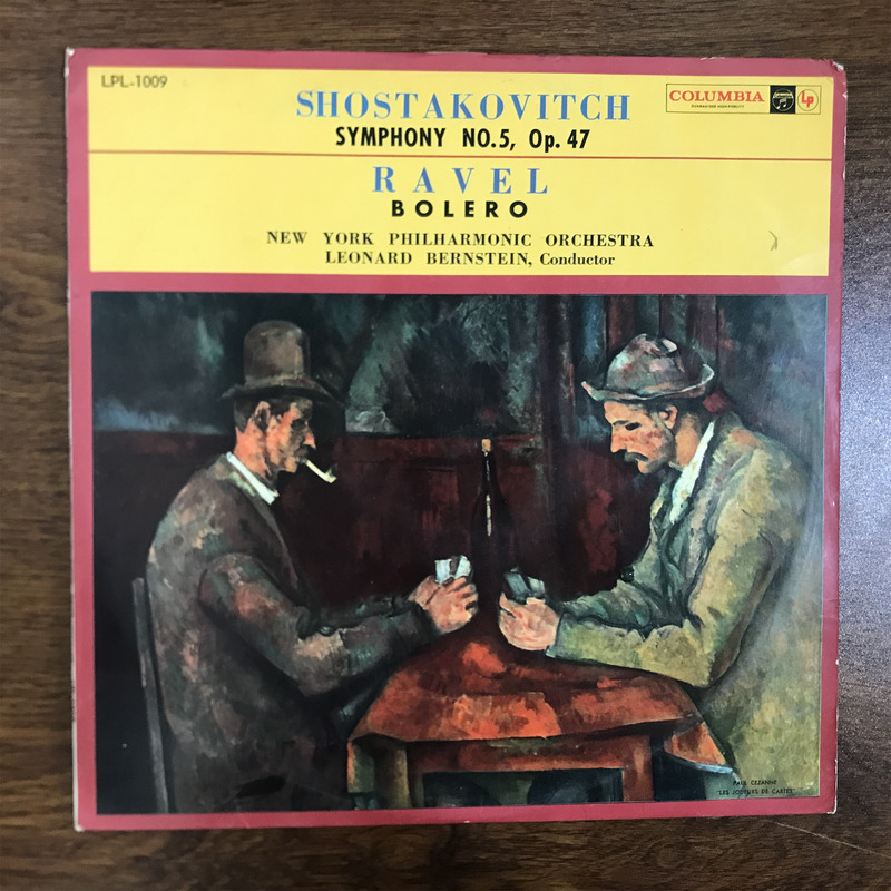 Shostakovich Symphony No. 5 Ravel Bolero Bernstein Conducting Lp Vinyl