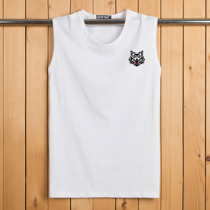 Mùa hè sinh viên thể thao không tay T-Shirt nam thanh niên giản dị vòng cổ mồ hôi vest kích thước lớn bóng rổ vai rộng vest ao the thao