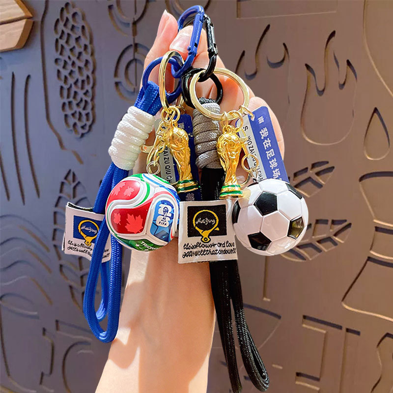 2026 World Cup Football Keychain Hercules Cup Backpack Keychain Pendant Car Keychain Small Gift