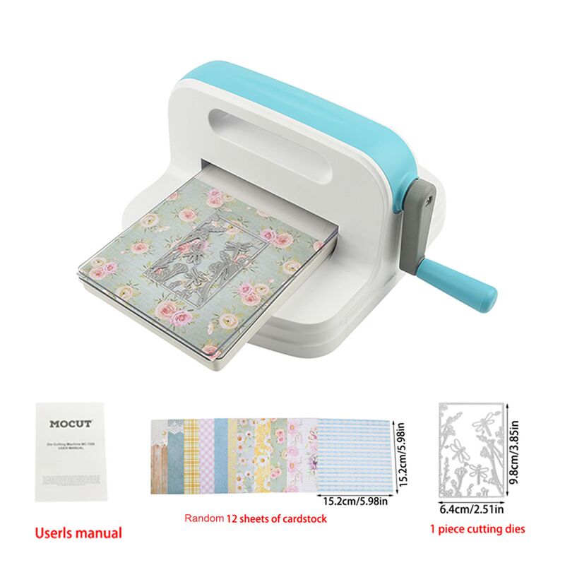 A5 Hand-Cranked Embossing Die Cutting Machine for Making Cards and Crafts, DIY Projects, and Beginners