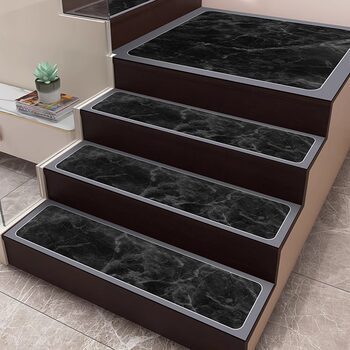 Self-adhesive stair step mats, scrubbing indoor steps, ugly cover mats, glue-free, non-slip stair carpets, customizable