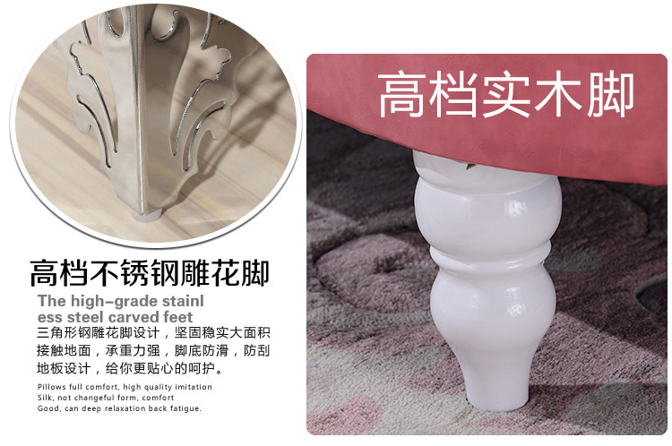 Chaise longue đơn giản phong cách châu Âu vải sofa sofa phòng ngủ cửa hàng duy nhất ba sofa căn hộ nhỏ - Ghế sô pha sofa