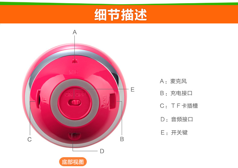 Loa nhỏ mini cắm ngoài thẻ không dây Bluetooth âm thanh USB được cung cấp loa siêu trầm Máy nghe nhạc cầm tay Walkman - Máy nghe nhạc mp3 máy nghe nhạc usb
