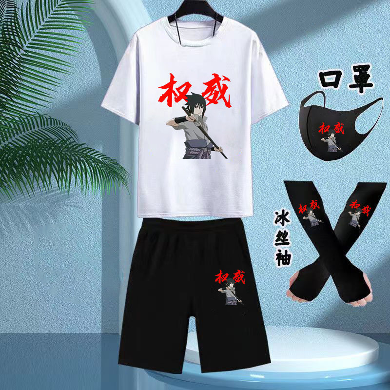 Naruto Amaterasu Sasuke Naruto Official Children's Short-Sleeve T-Shirt Set with Funny Emoji Designs for Boys and Girls Naruto Amaterasu Sasuke Naruto Official Children's Short-Sleeve T-Shirt Set with Funny Emoji Designs for Boys and Girls