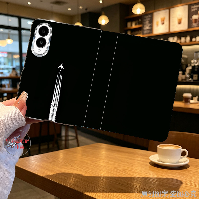 Creative and Minimalist Design Phone Case Suitable for Samsung Galaxy Z Fold 8, New Model with Wide Folding Center Axis Protection, Full Coverage Anti-Drop Leather Texture Premium Protective Case for Galaxy Z Fold 8