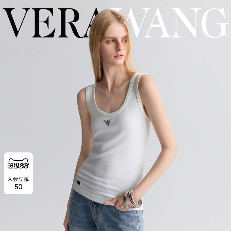 [Celebrity Style] Verawang Sleeveless Vest for Women, Summer Outerwear, Designer High-Stretch Inner Camisole Top
