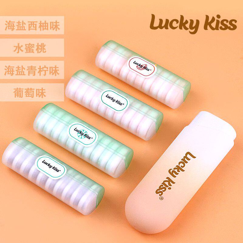 Kissport Ejectable Chewing Gum Probiotic Lozenges Sugar-Free Elastic Chewing Gum Bullet Candy Fresh Breath Mint