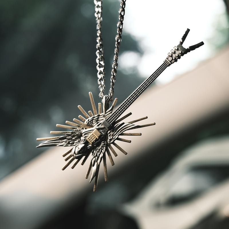 Nicholas Tse Merchandise | Replica Angel's Voice Necklace Pendant Concert Merchandise Punk Style Necklace