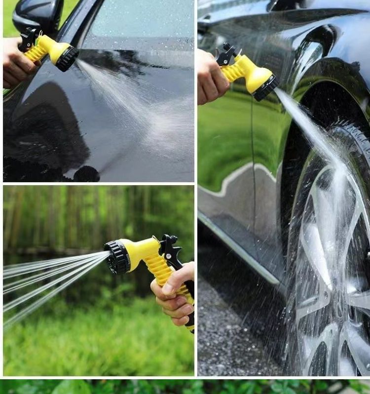 Garden Water Gun Nozzle Connects to Faucet, Household Balcony Watering Hose, Multifunctional Showerhead, Car Wash Water Gun Head