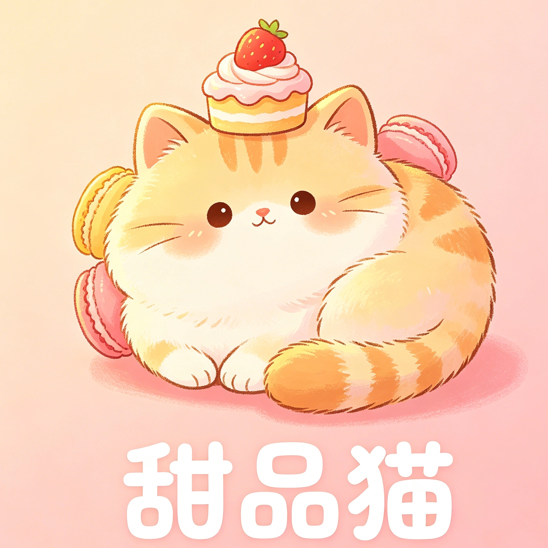 甜品猫旗舰店的LOGO