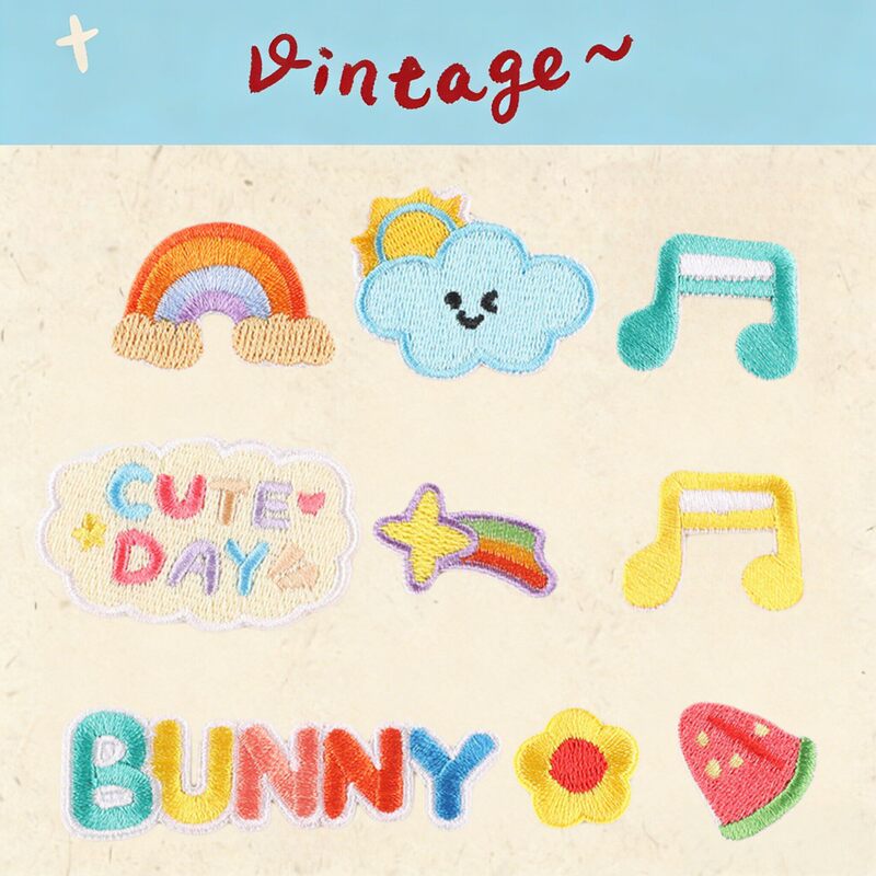 Cartoon Clothing Patch Stickers, Self-Adhesive, No-Sew, for Children's down Jackets and Jeans, Hole Repair, Pattern Embroidery Patches Cartoon Clothing Patch Stickers, Self-Adhesive, No-Sew, for Children's down Jackets and Jeans, Hole Repair, Pattern Embroidery Patches