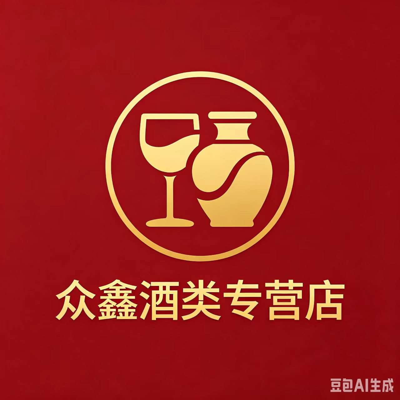 众鑫酒类专营店的LOGO