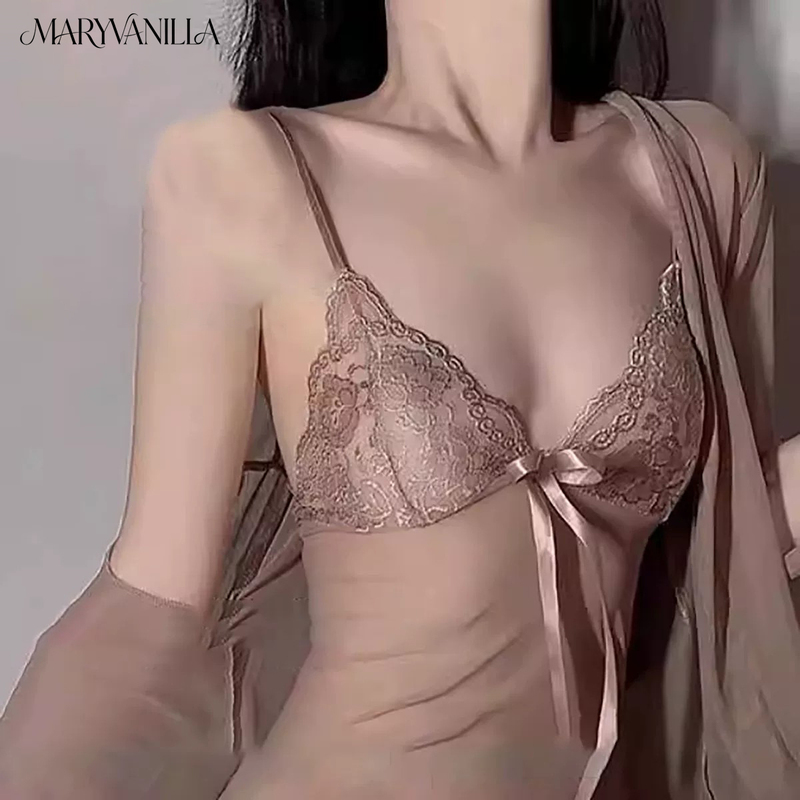 Victoria's Secret Sexy Nightgown for Women 2026 New Autumn Pure Desire Mood Lace Strap Nightdress Robe for Ladies