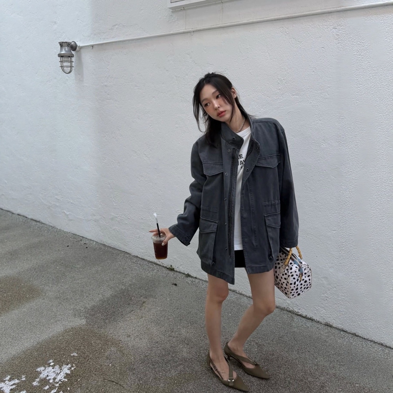 Authentic Korean Product Ore 1082618 100% Cotton Casual Workwear Jacket