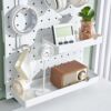 Round hole hole board accessories wall-mounted storage rack without punching parts display decorative hook storage box clip