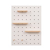 Hole board solid wood storage rack living room hanging board display rack wall hanging bookshelf entrance partition wall hanging storage rack
