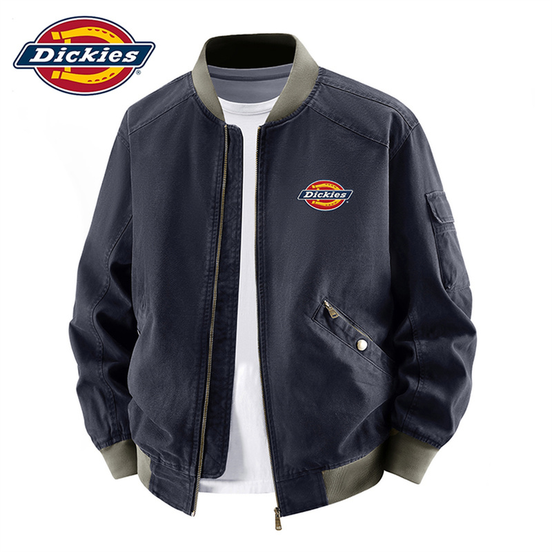 Dickies Men's Jacket American Style Flight Retro Baseball Collar Workwear Casual Loose Versatile Spring and Autumn Jacket Dickies Men's Jacket American Style Flight Retro Baseball Collar Workwear Casual Loose Versatile Spring and Autumn Jacket