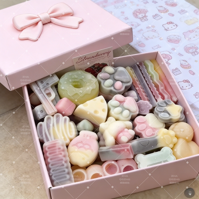 Trendy Handmade Wax Bottle Wax Wrappers 100 Pieces Wax Bursting Fruit-Filled Large Candy