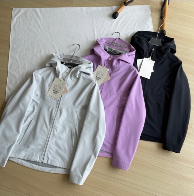 Tx-340556 Small Tree Three-Color Fleece-Lined Temperature-Locking Women's Hooded Windproof and Rainproof Warm Softshell Jacket