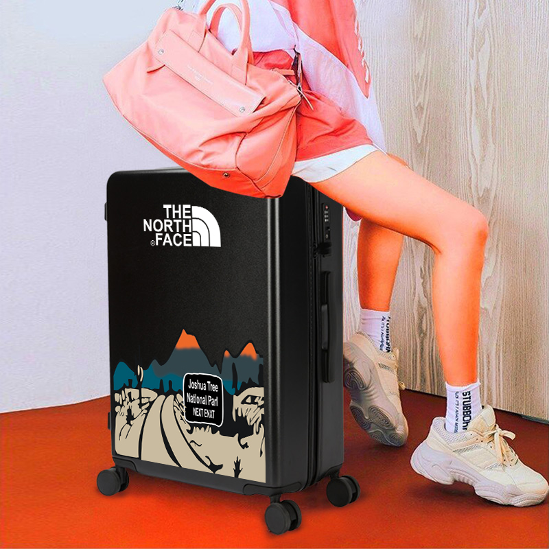 Tide Card Fashion Suitcase 24 Inch Universal Wheels Student Cartoon Suitcase 26 Inch Men 20 Inch Boarding Pull-Lever Case