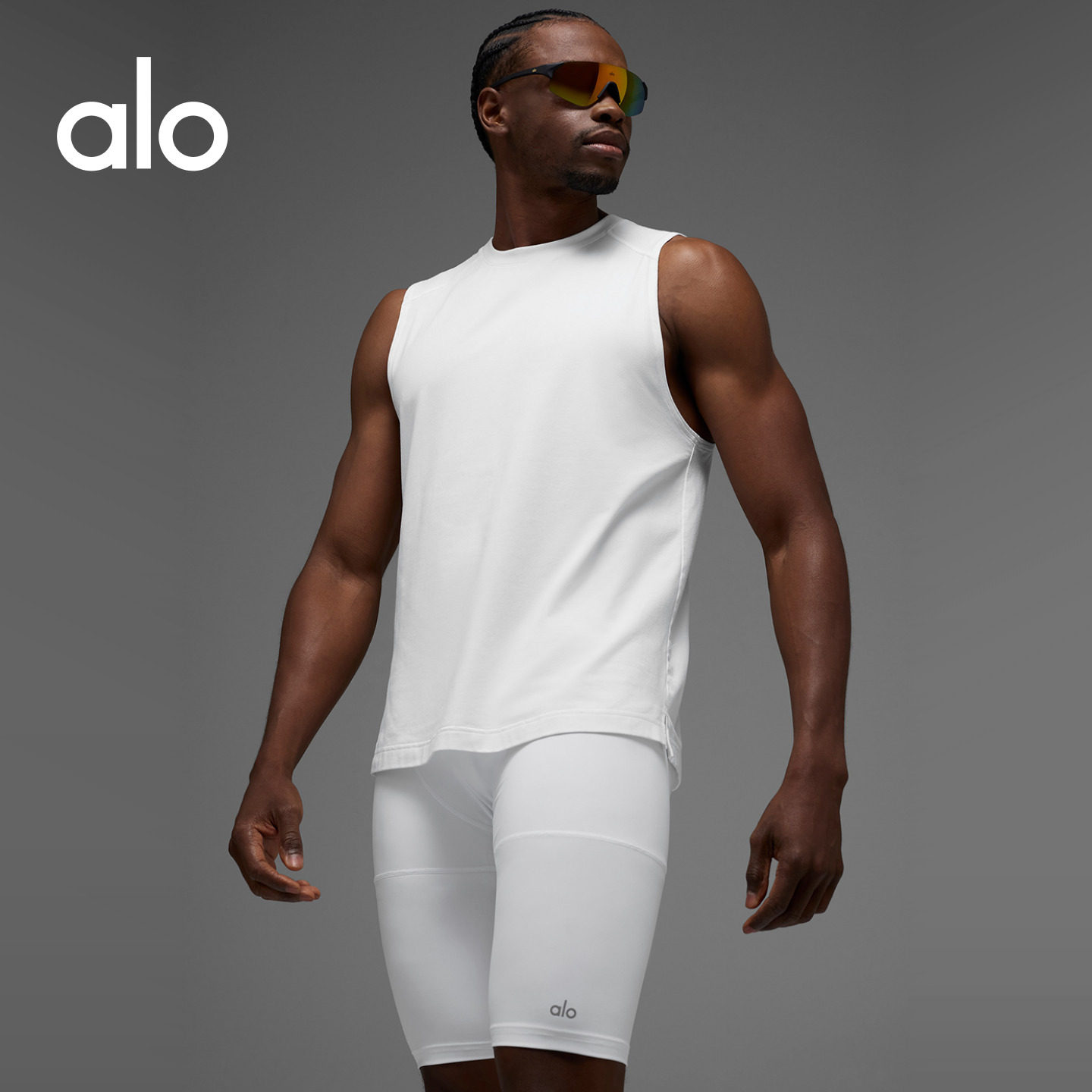 ALO Vapor | Men's ALO Vapor Loose Sports Casual Tailored Yoga U-X Tank Top
