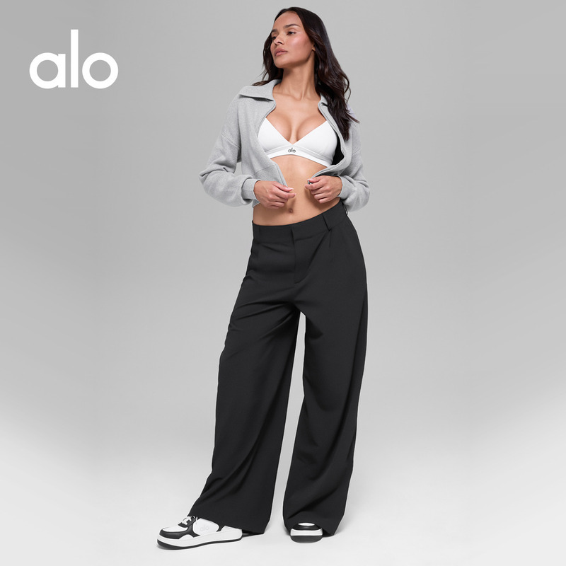 Alo｜Women's Dreamscape Loose Casual Trendy High-Waisted Wide-Leg Pants Extended Version