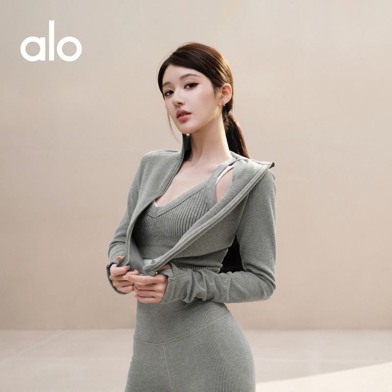 [Same Style as Zhao Lusi] Alo｜Women's Seamless Yoga Training Sports Tight Vest