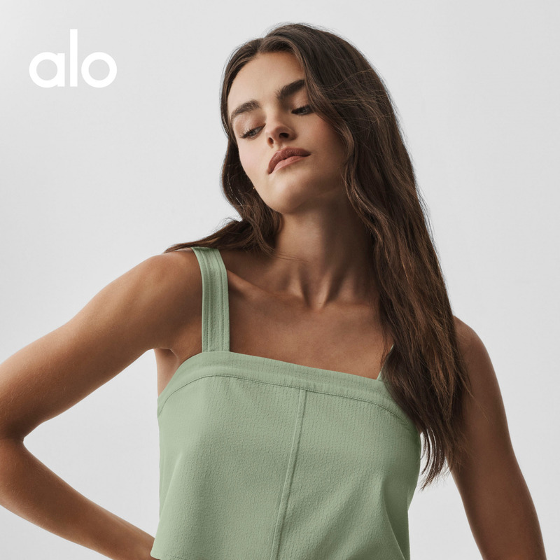 [Same Style as Zhao Lusi] Alo | Women's Dreamscape Short Sports Fitness Casual Vest