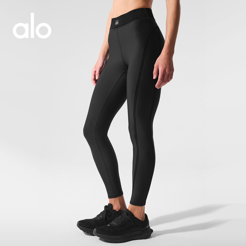 Alo｜Women's Airlift Line up Sports Casual High-Waisted Ankle-Length Leggings Nine-Point Pants