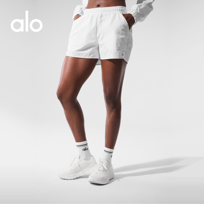 Alo|Women's Alumni Loose-Fitting Sports Casual High-Waisted Drawstring Shorts Alo|Women's Alumni Loose-Fitting Sports Casual High-Waisted Drawstring Shorts