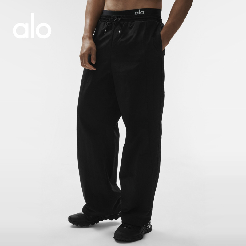 Alo｜Men's Takeaway Track Loose-Fitting Sports Commuting Casual Straight-Leg Pants