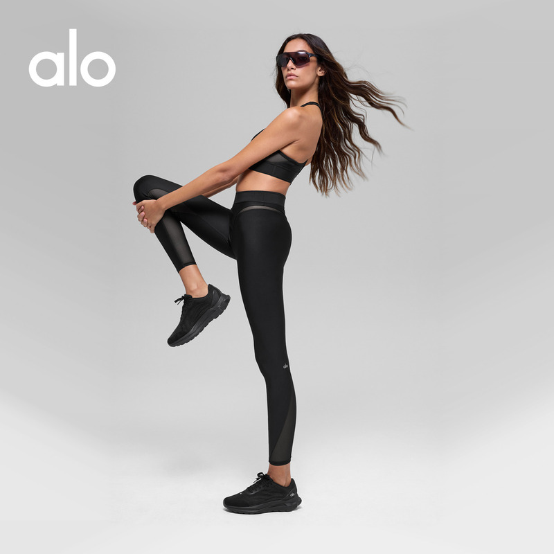 Alo|Women's 2026 Autumn Airlift Rebel Sporty Patchwork Ankle-Length High-Waisted Cropped Pants Alo|Women's 2026 Autumn Airlift Rebel Sporty Patchwork Ankle-Length High-Waisted Cropped Pants