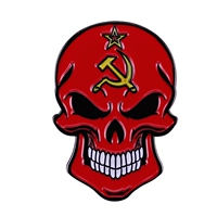 Красная революционная советская глава черепа