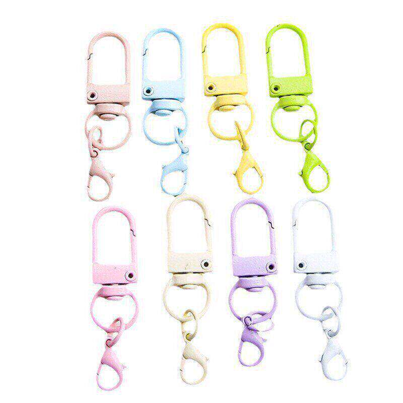 Creative Candy-Colored Lacquered Rotating Door Clasp Lobster Clasp Small Hook Pendant Keychain (A00120) Creative Candy-Colored Lacquered Rotating Door Clasp Lobster Clasp Small Hook Pendant Keychain (A00120)