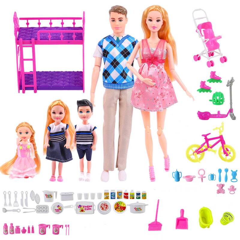 Doll Set Ken Prince Clothes Toy Accessories Doll Pregnant Mom Set Family Group Dolls Doll Set Ken Prince Clothes Toy Accessories Doll Pregnant Mom Set Family Group Dolls