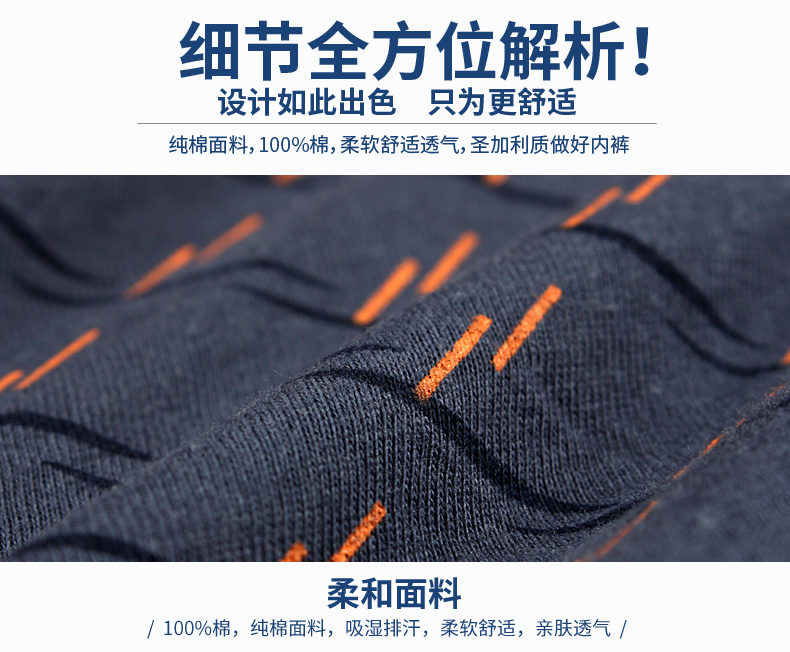 3 hộp quà tặng nam tam giác đồ lót cotton thoáng khí quần short nam 100 cotton thanh niên eo quần short đầu quần sịp lưới nam