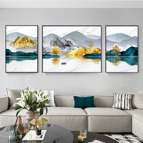 Sansui, современный и минималистичный декор для гостиной, настенный диван, китайский стиль