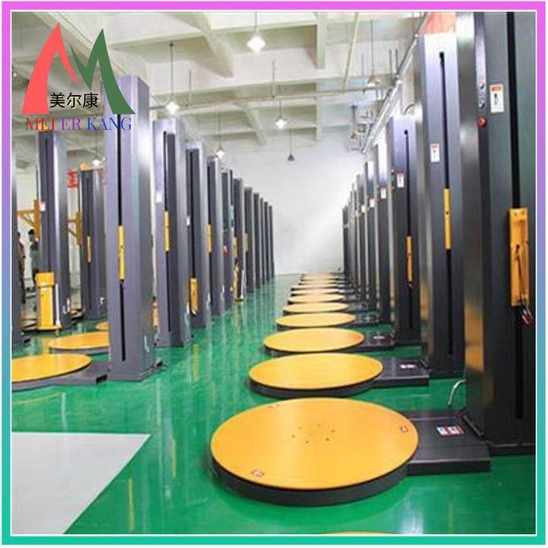 Vertical plastic film baler disc fully automatic wrapping machine stretch film induction wrapping machine tray