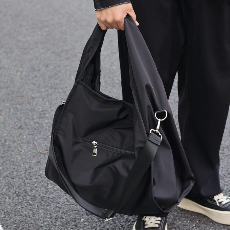 Hong Kong Clean Knоck Men's Oversized Single-Shoulder Crossbody Bag Genuine Leather Handbag Retro Style Sports Fitness Bag