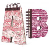 Alphabet note book British IF text creative English gift hand account notepad sub-design printed pattern text art