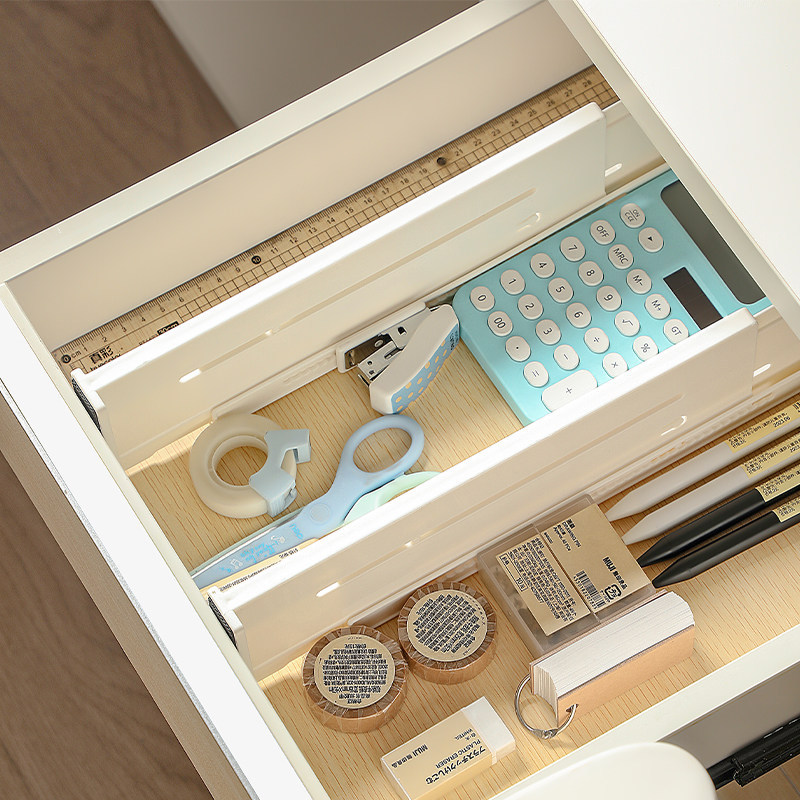 Drawer-Style Divider Board Magic Tool for Freely Combining and Organizing Storage Compartments for Deep Chargers, Data Cables, and Remote Controls