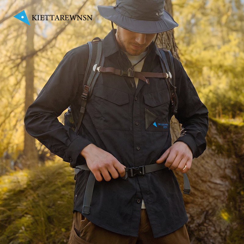 Official Website Mouse Brand Outdoor Long Sleeve Shirt for Men, Autumn Lightweight Breathable Quick-Dry Guardian Syn Shirt Jacket 10371