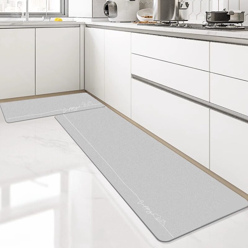Kitchen diatom mud non-slip, water-absorbent and oil-proof floor mat