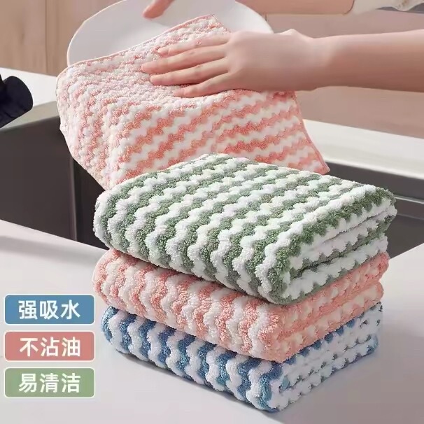 Printed Hand Towels, Dual-Color Cleaning Cloths That Are Not Prone to Lint, Suitable for Wiping Tables, Dishwashing, and Household Chores, Non-Oil-Absorbing and Water-Absorbent Printed Hand Towels, Dual-Color Cleaning Cloths That Are Not Prone to Lint, Suitable for Wiping Tables, Dishwashing, and Household Chores, Non-Oil-Absorbing and Water-Absorbent