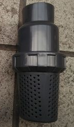 Plastic bottom valve dark gray UPVC chemical bottom valve acid and alkali resistance Hubei Central China Hunan Shaanxi factory price direct sales